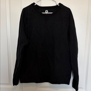 American Giant Black Crewneck Pullover